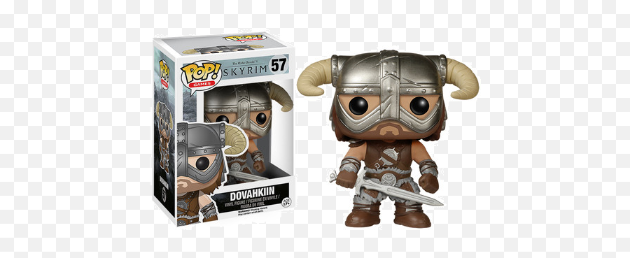 Funko Pop Games Skyrim Dovahkiin Vinyl - Skyrim Dovahkiin Funko Pop Png,Dovahkiin Png