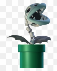 Bone Piranha Plant - Super Mario Wiki The Mario Encyclopedia Super Mario Bone Piranha Plant Png,Piranha Png