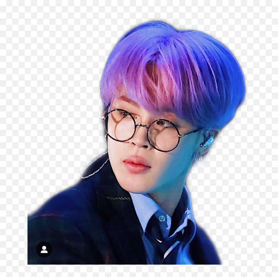 Bts Jimin Purple Chimchim Cutejimin Sticker By Bebe G - Jimin Purple Png,Bts Jimin Transparent