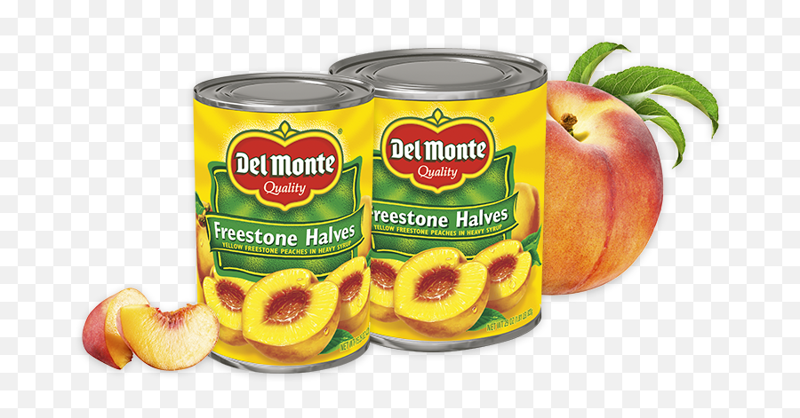 Freestone Peach Halves Del Monte - Del Monte Sliced Peaches No Sugar Added Png,Peach Transparent