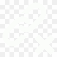 White Delete Link Icon - Links Png