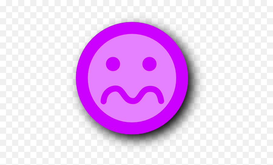 Purple Anxious Face Emoji - Clip Art Library Anxious Emoji Purple Png,Worried Icon