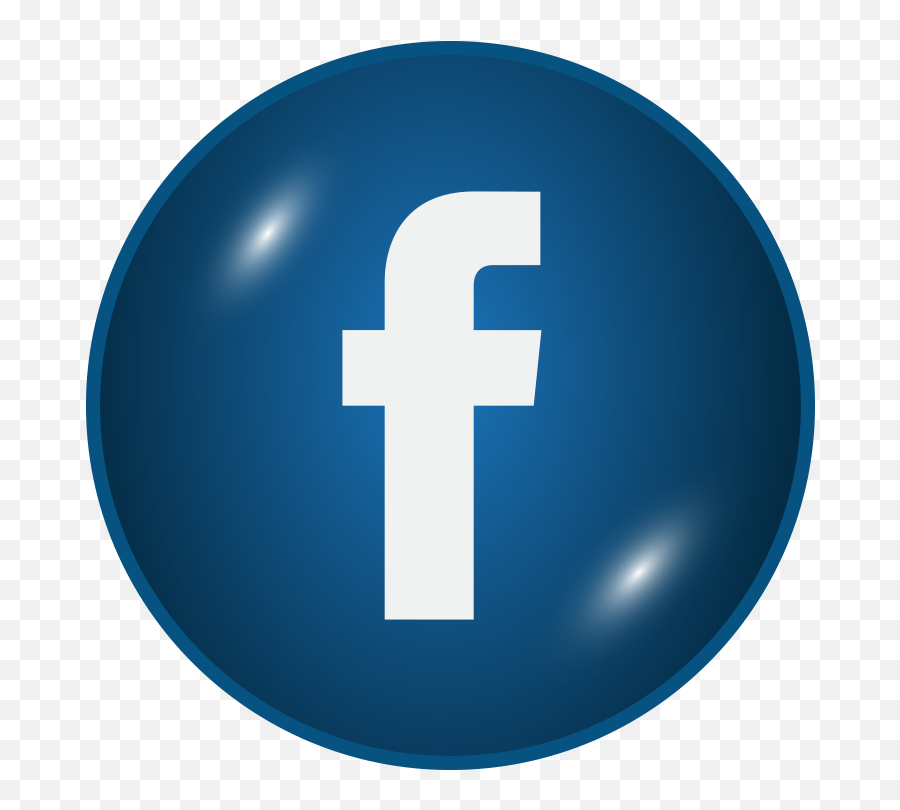 Facebook Glossy Icon Png Image Free - Facebook Circle Logo Svg,Glossy Facebook Icon