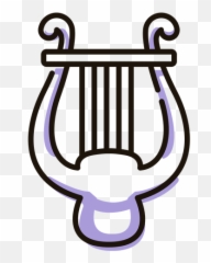 Music Angel Harp Instrument Icon - Instrumento Musical De Anjo png