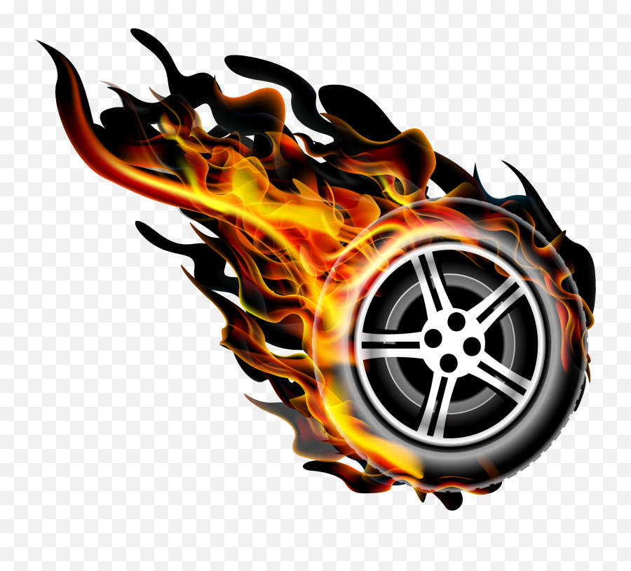 Vector Wheel Flame Png Wheels