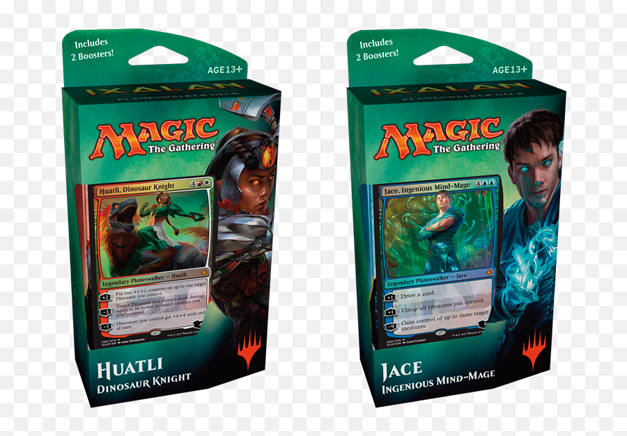 Ixalan Promos Planeswalker Decks Packaging And Fnm Tokens - Magic The Gathering Jace Deck Png,Planeswalker Icon