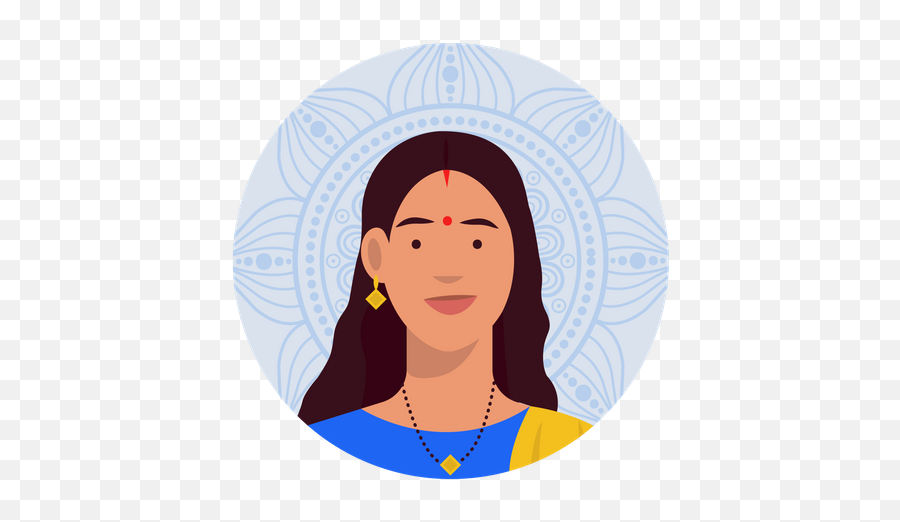 Best Free Gujarati Female Illustration Download In Png - For Women,Female User Icon
