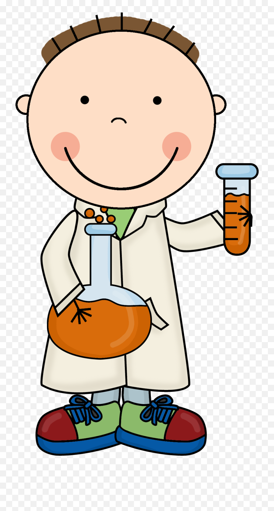 Science Png Black And White Kids Free - Scientist For Kids,Scientist Png