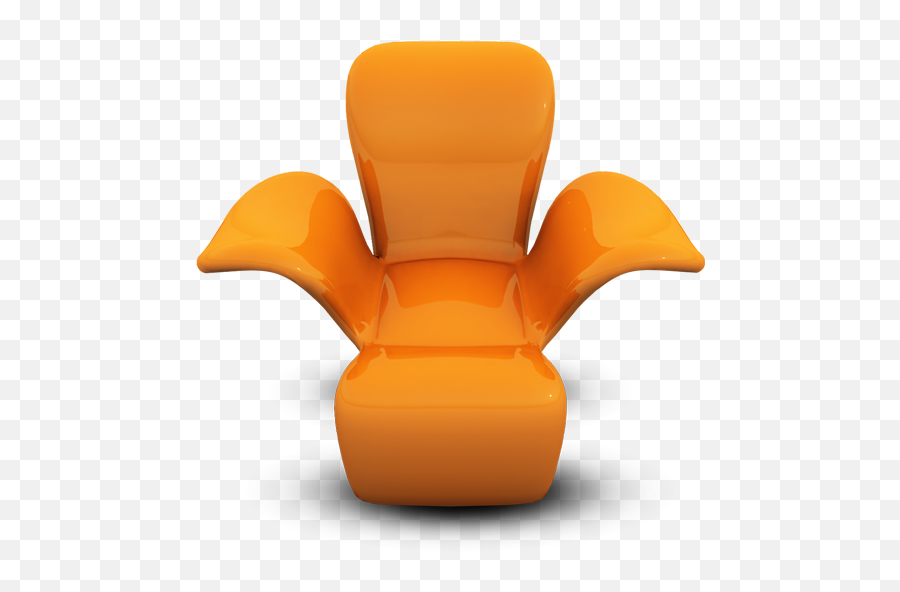 Orange Modern Chair Icon Png Clipart Image Iconbugcom - Chair,Stool Icon