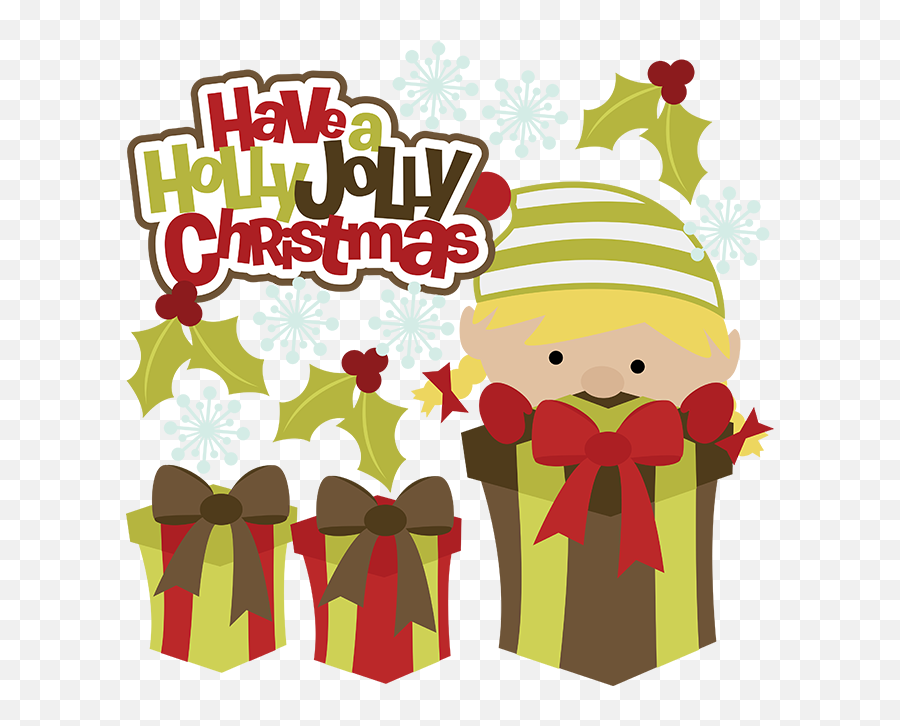 Have A Holly Jolly Christmas Svg Clipart Cute Clip - Holly Jolly Christmas Clipart Png,Christmas Holly Png