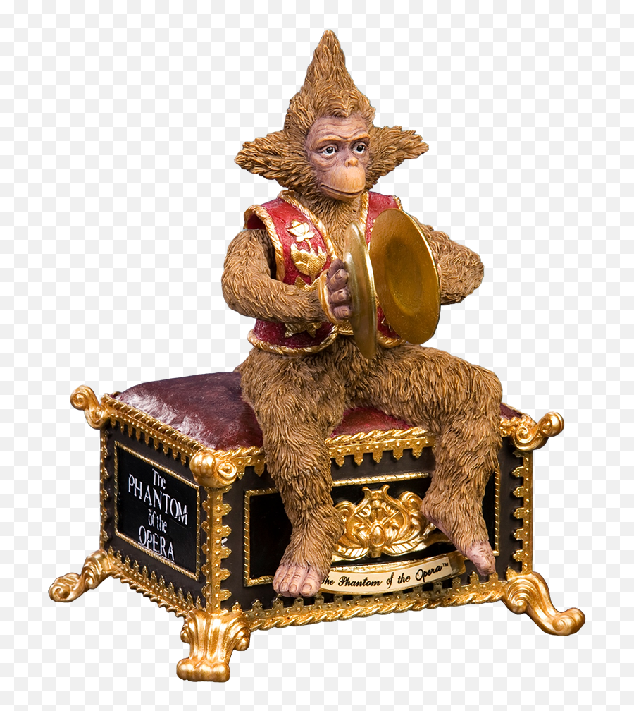 The Phantom Monkey Figurine - Phantom Of The Opera Music Box Png,Phantom Of The Opera Mask Png