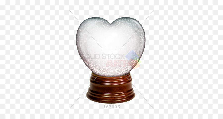 Stock Photo Of Heart Shaped Snow Globe With Wooden Base - Heart Shape Snow Globe Png,Globe Transparent Background