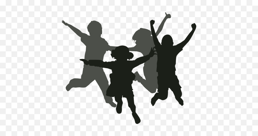 Kids Jumping Silhouette - Transparent Png U0026 Svg Vector File Kids Jumping Silhouette Png,Kids Png