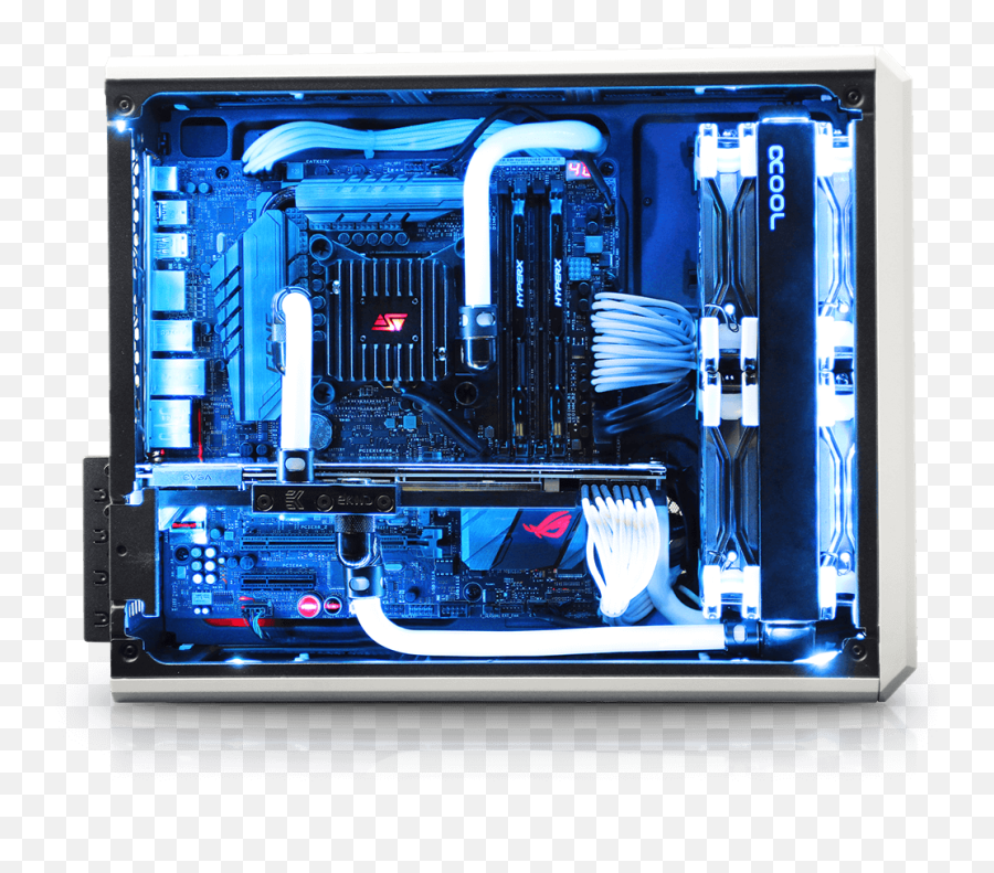 Custom Liquid Cooled Mini Gaming Pc Avalanche Avadirect - Pc Gaming Liquid Custom Png,Pc Master Race Png