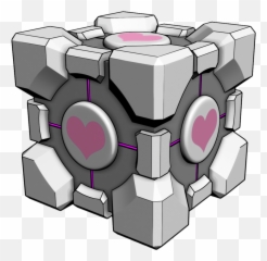 Portal Cube Company Glados Aperturescience Halflife - Companion Png