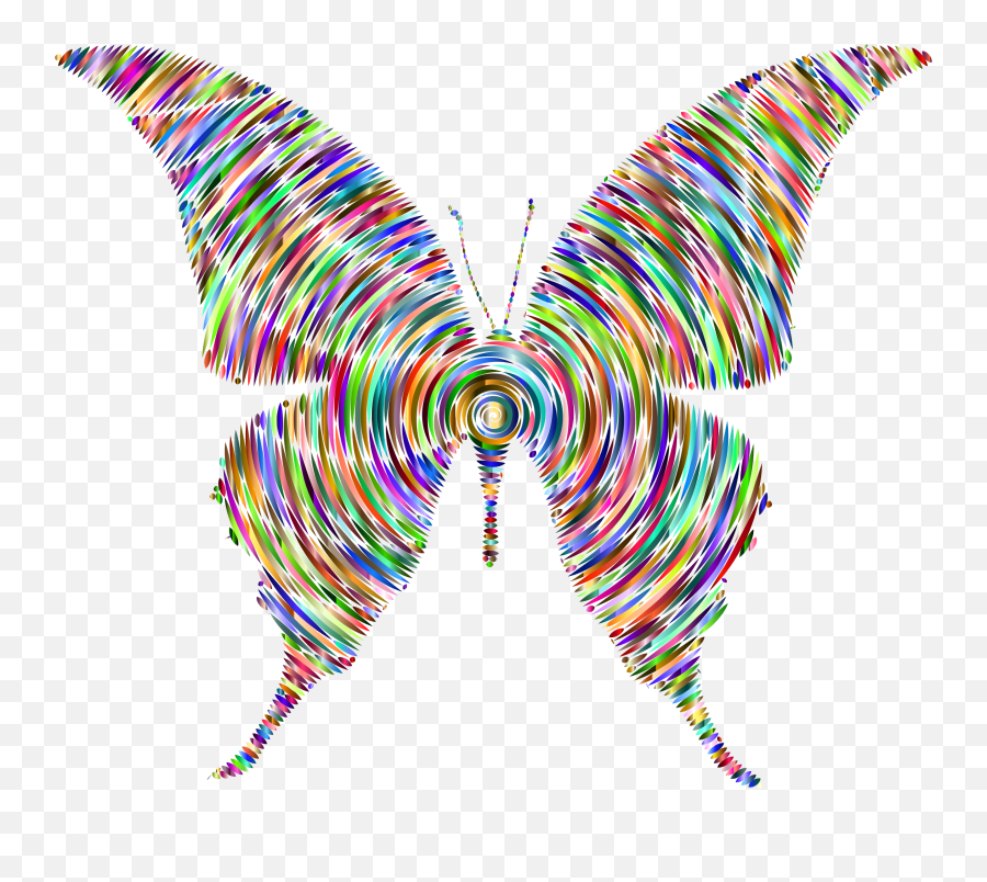 Download This Free Icons Png Design Of Prismatic Butterfly - Clip Art,Butterfly Silhouette Png