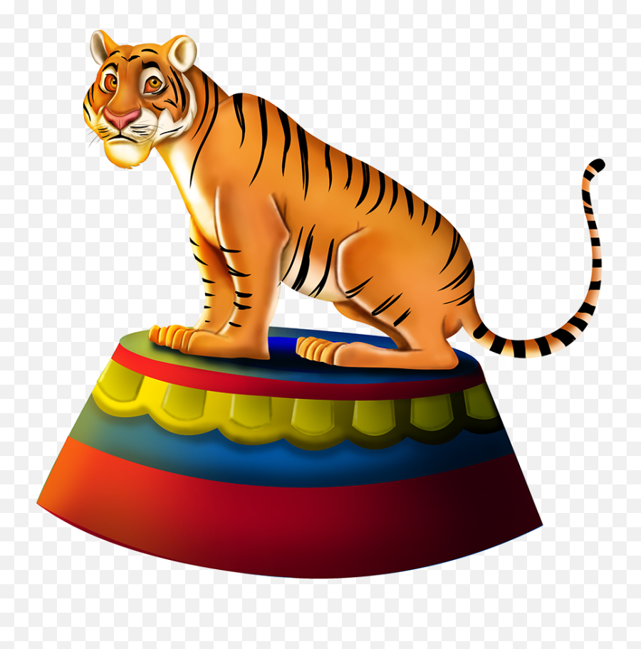 Circus - Skill Game Character Tiger On Risd Portfolios Siberian Tiger Png,Tiger Transparent