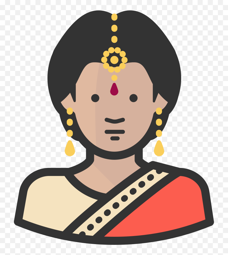 Indian Woman Icon Free Avatars Iconset Diversity - Indian Woman Icon Png,Woman Png