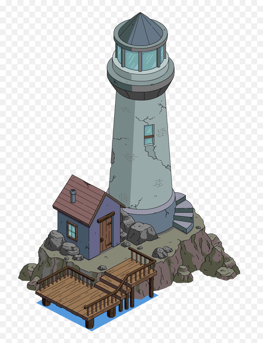 Fogbury Port Lighthouse U0026 Pier The Simpsons Tapped Out - Lighthouse Png,Pier Png