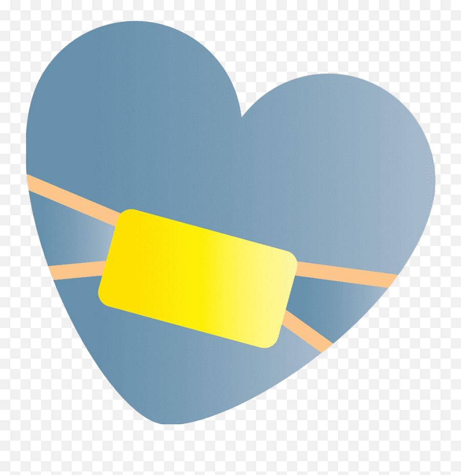 Download Mask Emoji Png Image - Heart With Mask Heart With Mask,Heart Emoji Transparent Background