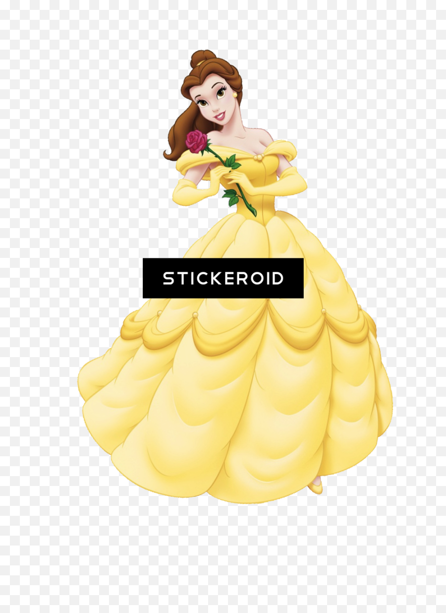 Download Belle And Beast Beauty Cartoons Disney Princess The - Yellow Dress Belle Beauty And The Beast Png,Belle Png