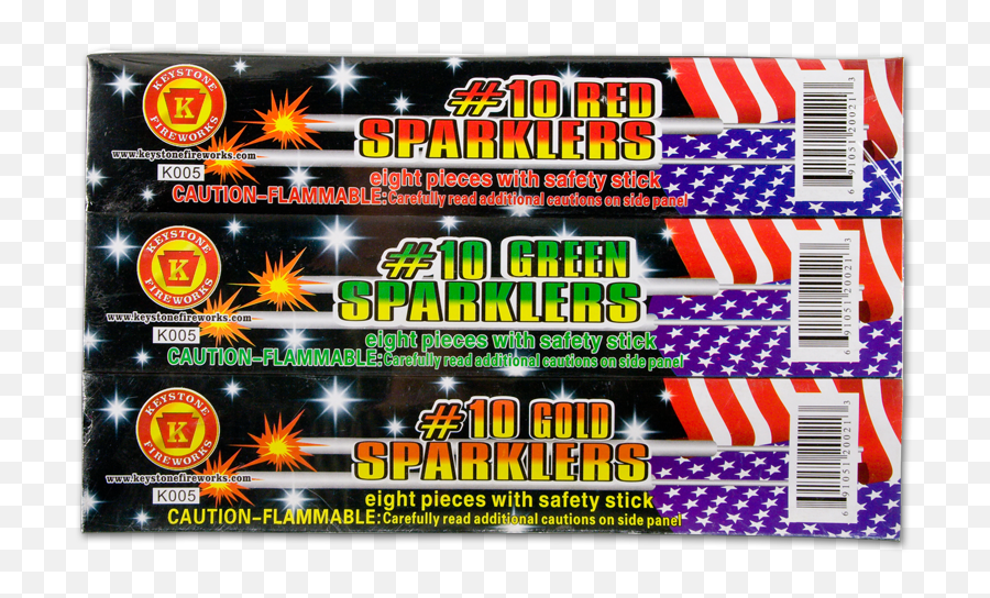 10 Color Sparklers - Sparklers Packs Png,Sparkler Png