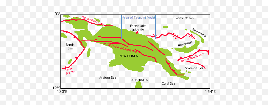 Papua New Guinea - The Earthquake And Tsunami Of 17 July Tectonic Plates In Papua New Guinea Png,July Png