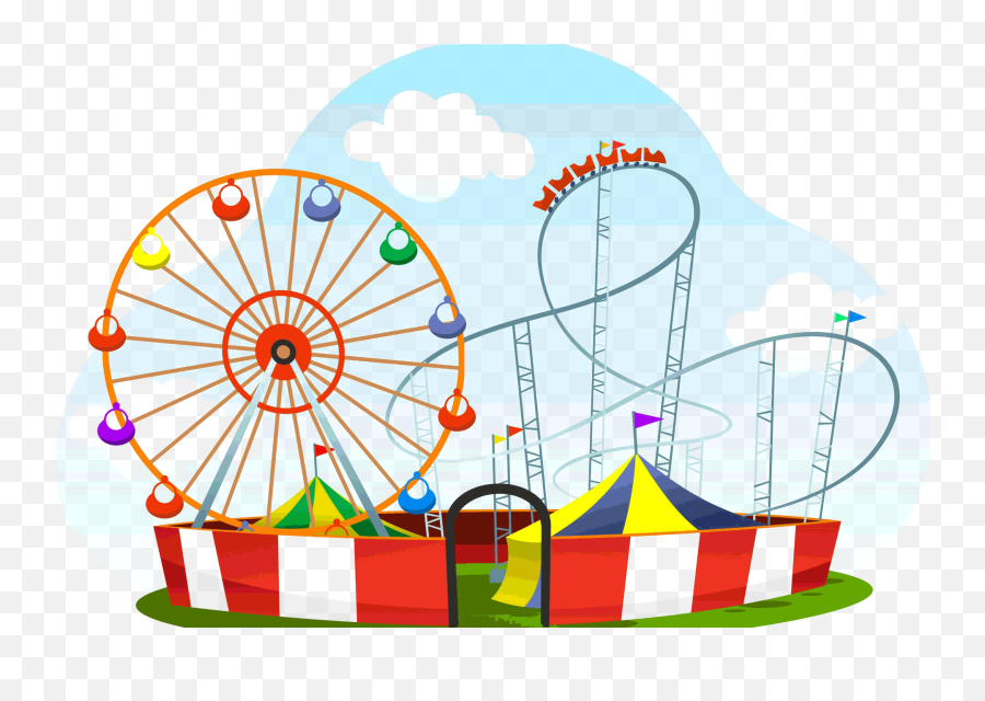 Amusement Park Transparent - Amusement Park Cartoon Png,Park Png