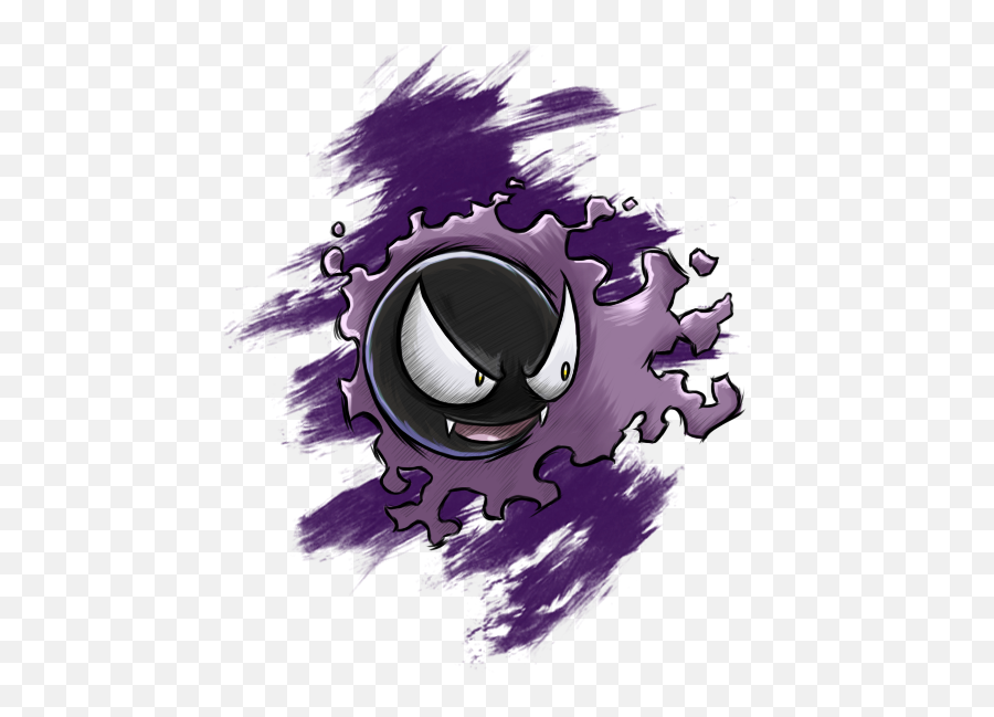 Download Gastly By Raiba Art - Pokemon Ghastly Png,Gastly Png