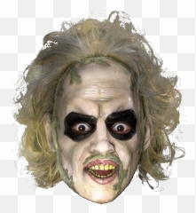 Png Beetlejuice Full Head Horror - Beetlejuice Mask,Beetlejuice Png