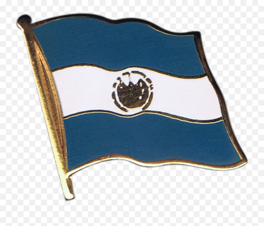 El Salvador Flag Pin Badge - Easy How To Draw A Mexican Flag Png,Mexico Flag Transparent