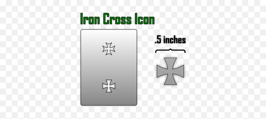 Iron Cross Icon Airbrush Stencil - Cross Png,Iron Cross Png