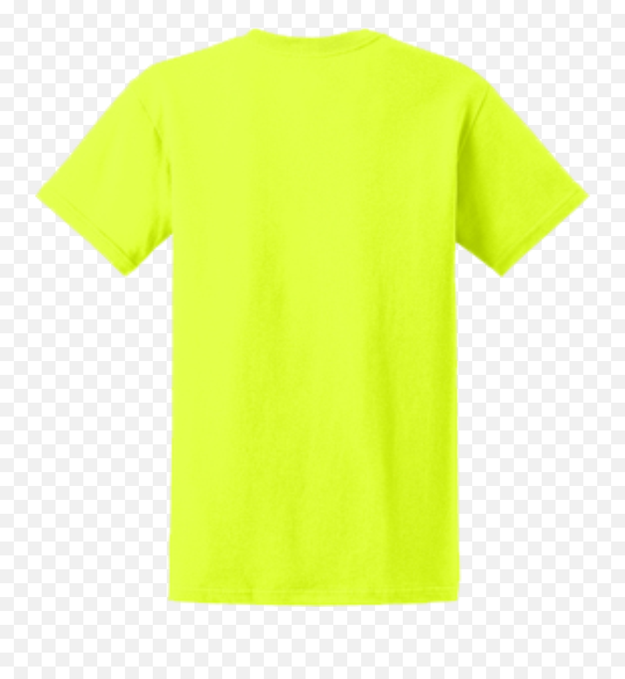 Safety Green T Shirt Short Sleeve - Comfort Colors Bright Yellow Png,Green Tshirt Png