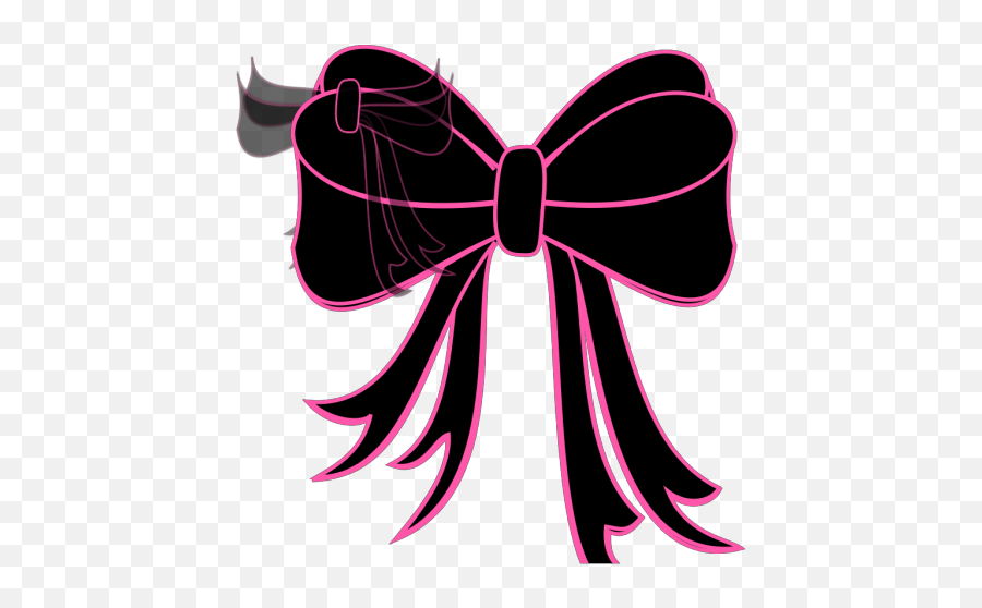 Black Bowtie Png Svg Clip Art For Web - Download Clip Art Minnie Mouse Ribbon Bow Black,Black Bow Tie Png