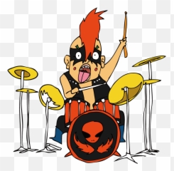 Drums Illustration - Crazy Drummer Png D 1235361 Png Crazy Drummer Cartoon,Bonzi Buddy Png