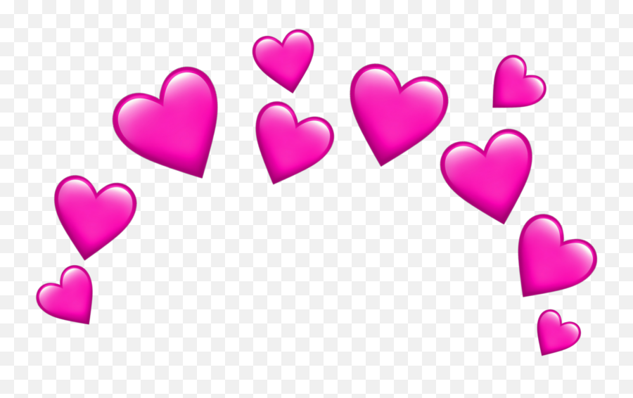 Heart Hearts Crown Emoji Emojis Png Transpernt - Emoji Transparent Background Heart Emojis Transparent,Pink Heart Emoji Png