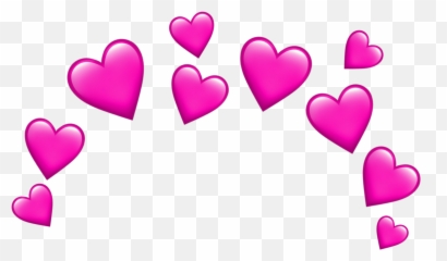 Heart Hearts Crown Emoji Emojis Png Transpernt - Transparent Background
