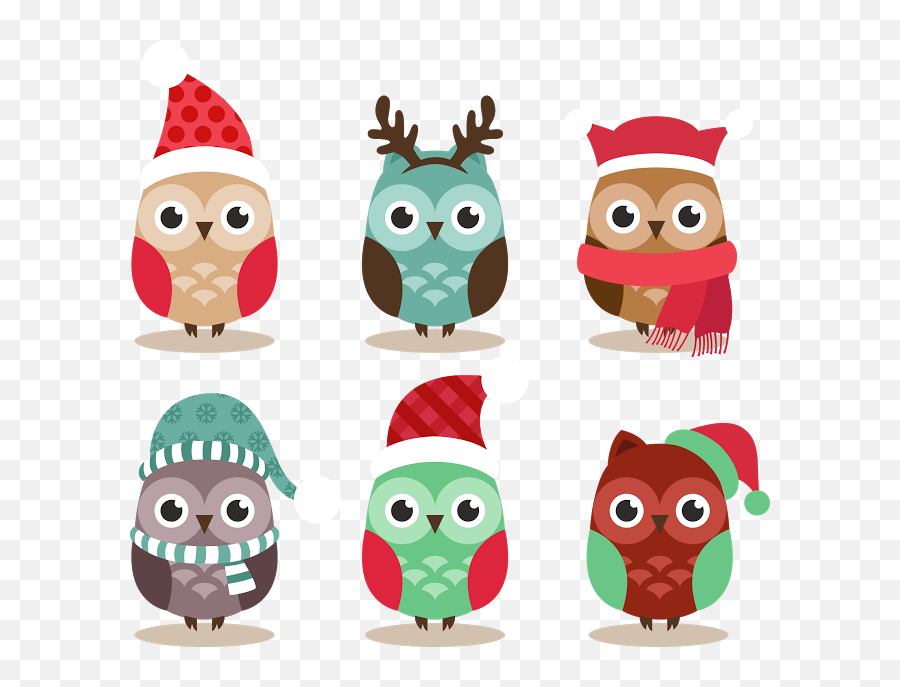 Cute Christmas Png - Christmas Icons Christmas Owls Cute Free Christmas Clipart Animals,Christmas Icons Png