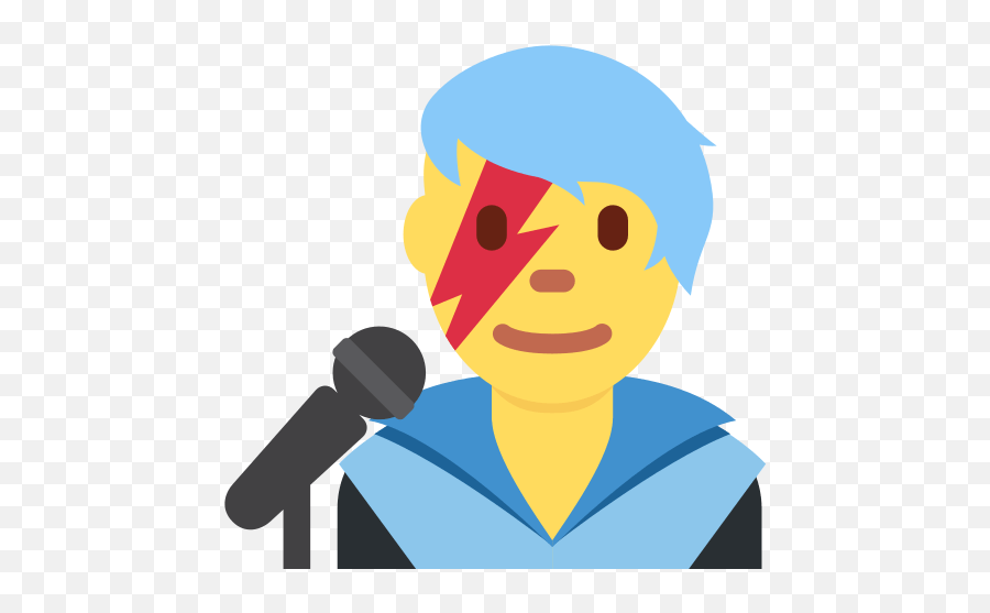 Man Singer Emoji Meaning With - Spokesperson Png,Microphone Emoji Png