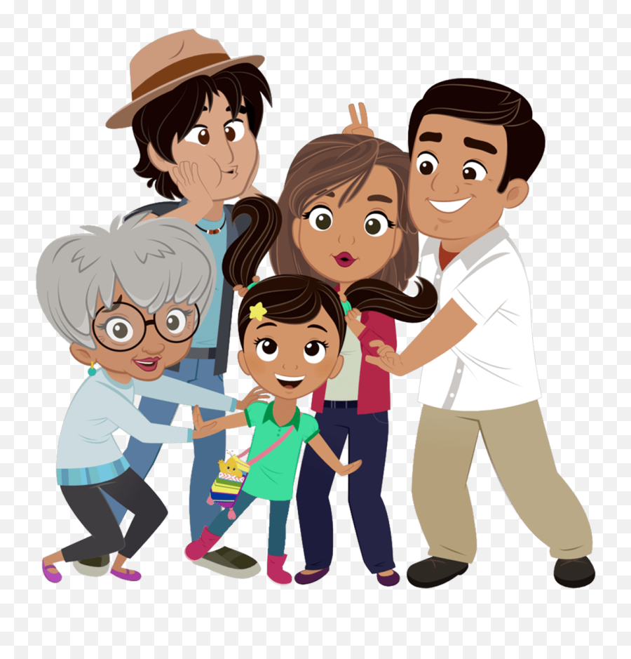 Nina And Her Family Transparent Png - Nina S World Family,Familia Png