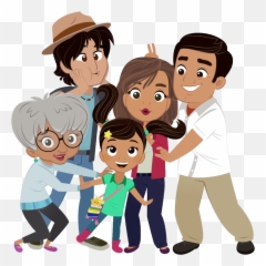 Nina And Her Family Transparent Png - Nina S World Family,Familia Png