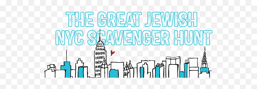 The Great Jewish Nyc Scavenger Hunt - New York Skyline Drawing Png,Scavenger Hunt Png
