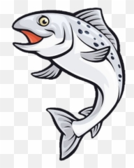 Salmon Transparent Cartoon - Salmon Clipart Png,Salmon Transparent