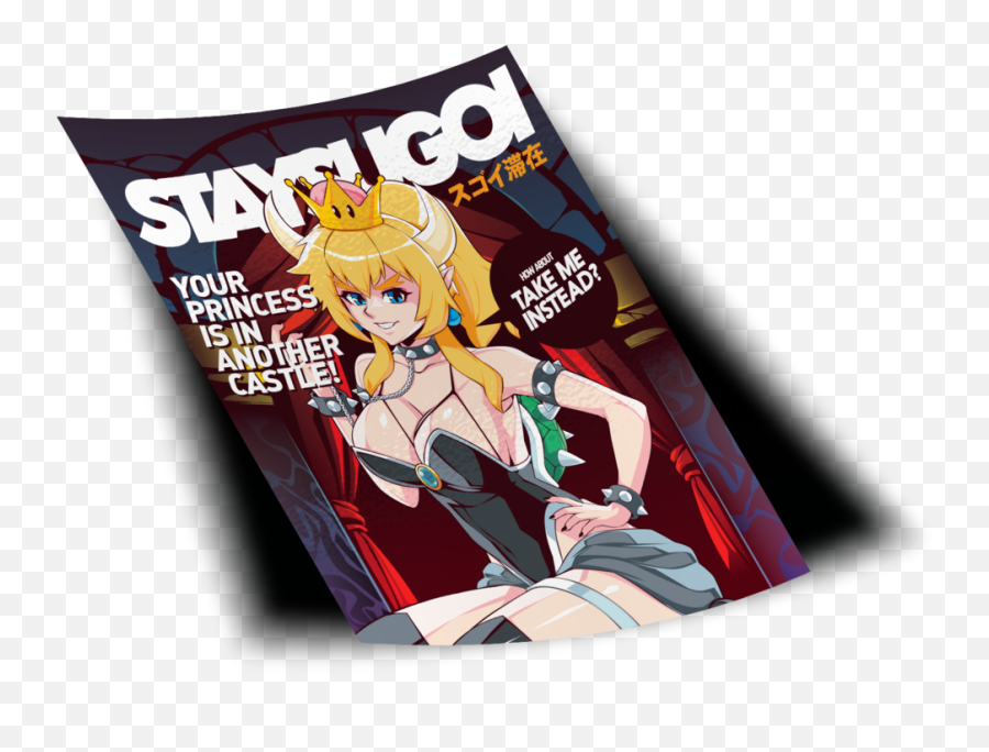 Bowsette Poster Print - Fictional Character Png,Bowsette Png