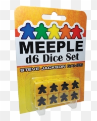 Meeple D6 Dice Set - Yellow 8ct Steve Jackson Games Meeple D6 Dice Set Png,Meeple Png