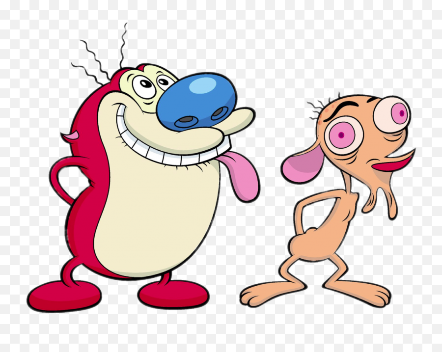 Ren And Stimpy Funny Faces Png Image
