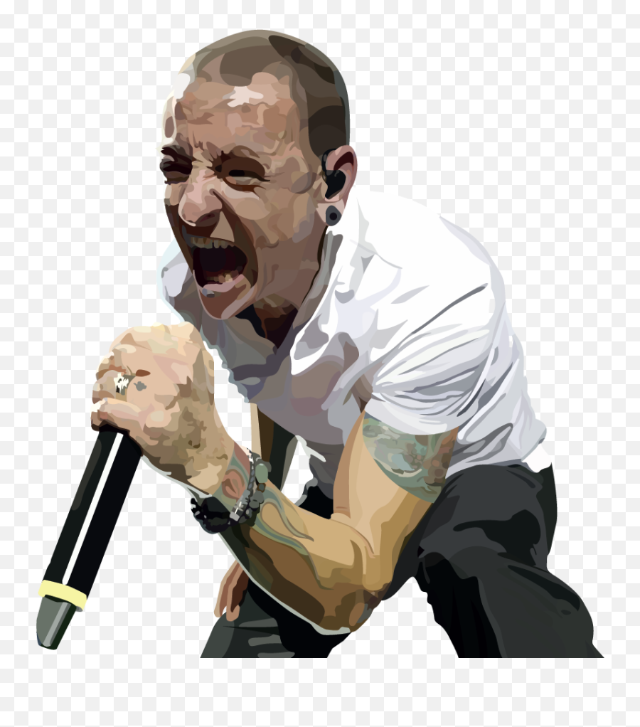 Chester Bennington Singer From Linkin Park Linkinpark - Linkin Park Chester Bennington Vector Png,Linkin Park Logo Png