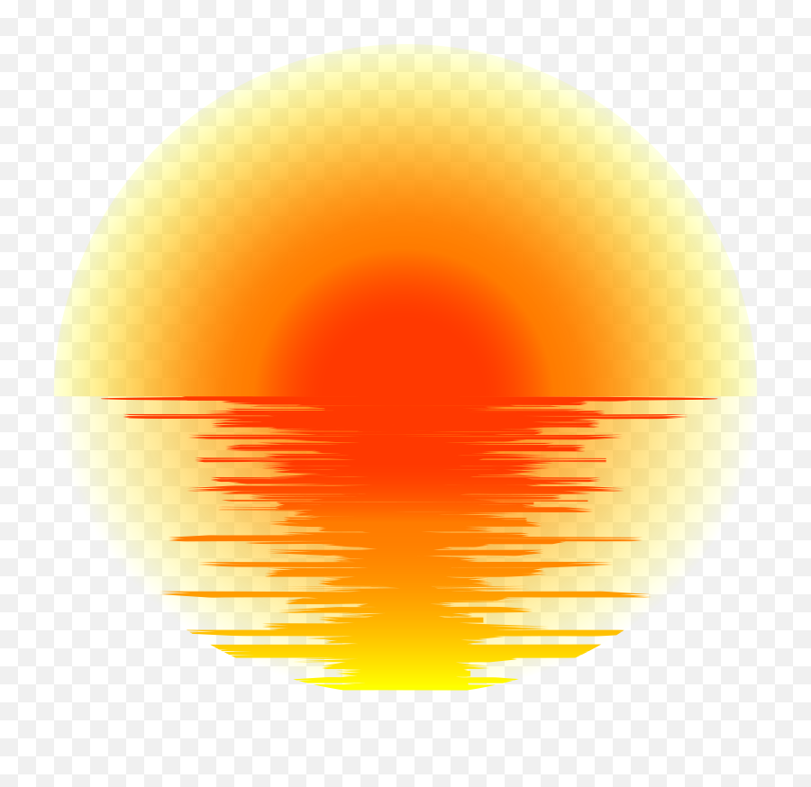Clipart Water Sunset Transparent Free - Circle Png,Water Effect Png