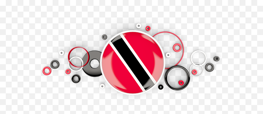 Circle Background - Rond Cercle Drapeau Tunisie Png,Trinidad Flag Png