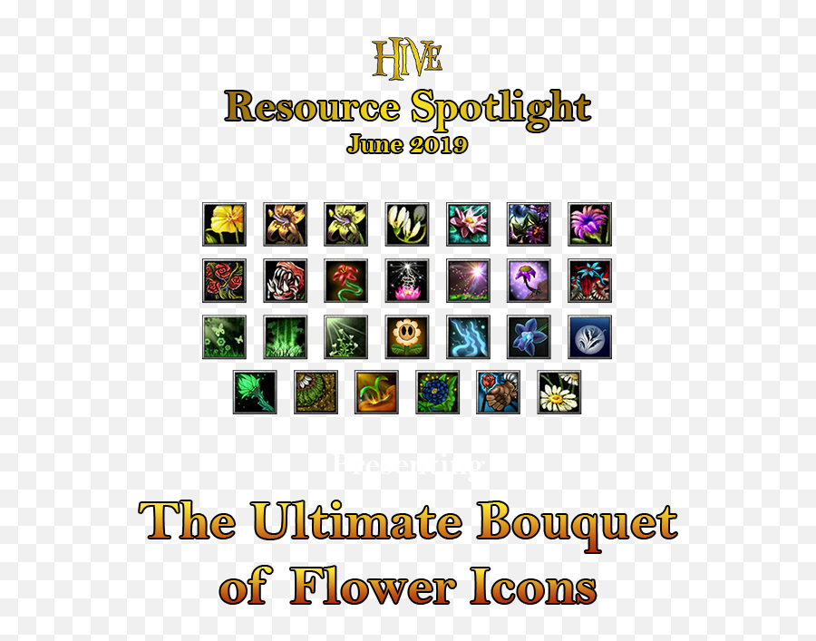 The Ultimate Flower Icon Bouquet - Vertical Png,Cause Icon